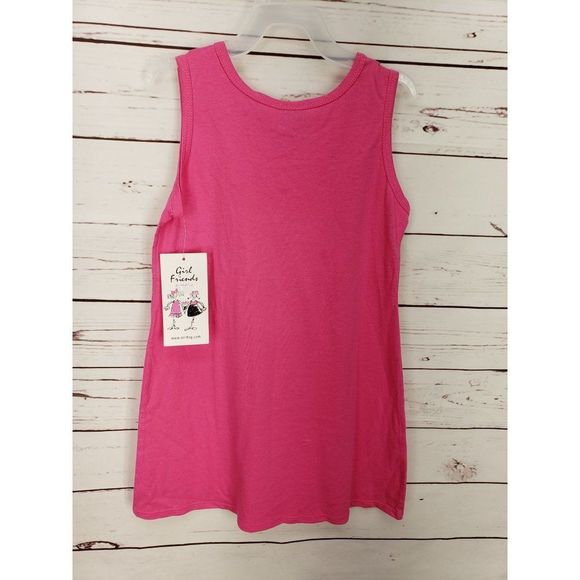 Girl Friends By Anita G Pink Palm Tree Purse Girl's Size 7 Sundress - Picture 2 of 7